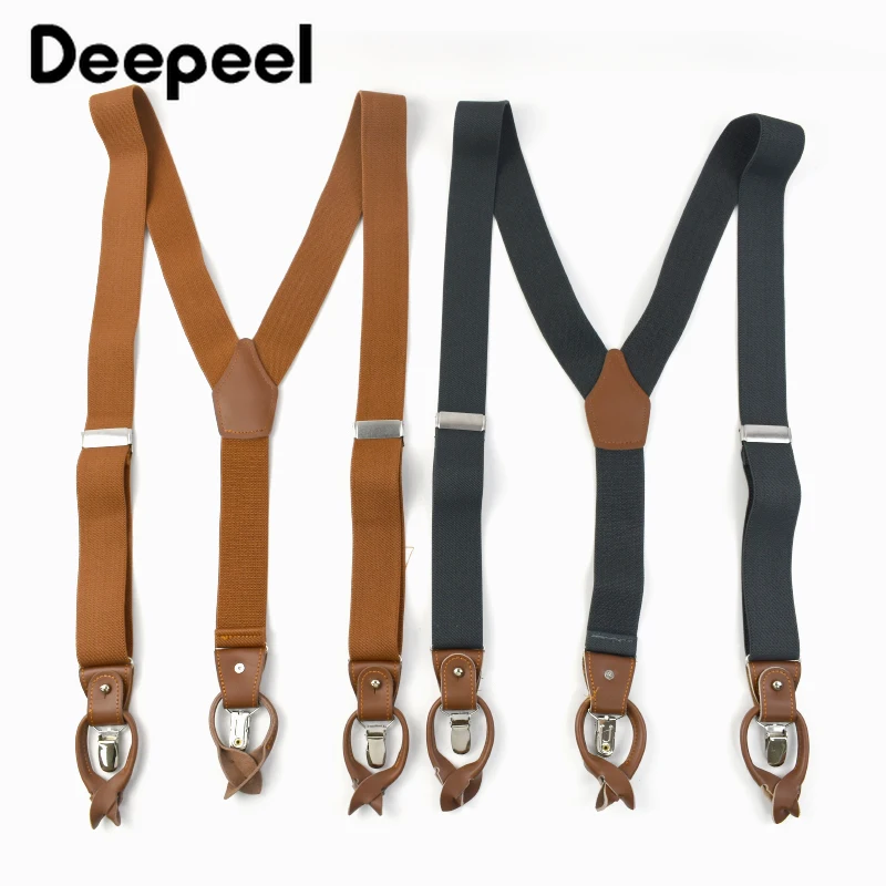 Jeans Shirt Fashion For Men - Deepeel 3.5*125cm Men's Adult Suspenders 6