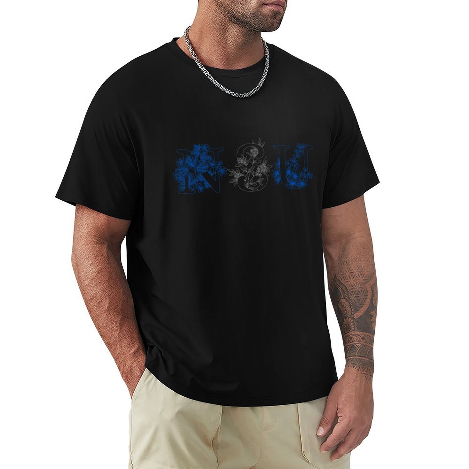 Men'S Fashion Nova - NSU Nova Southeastern University Floral T-Shirt