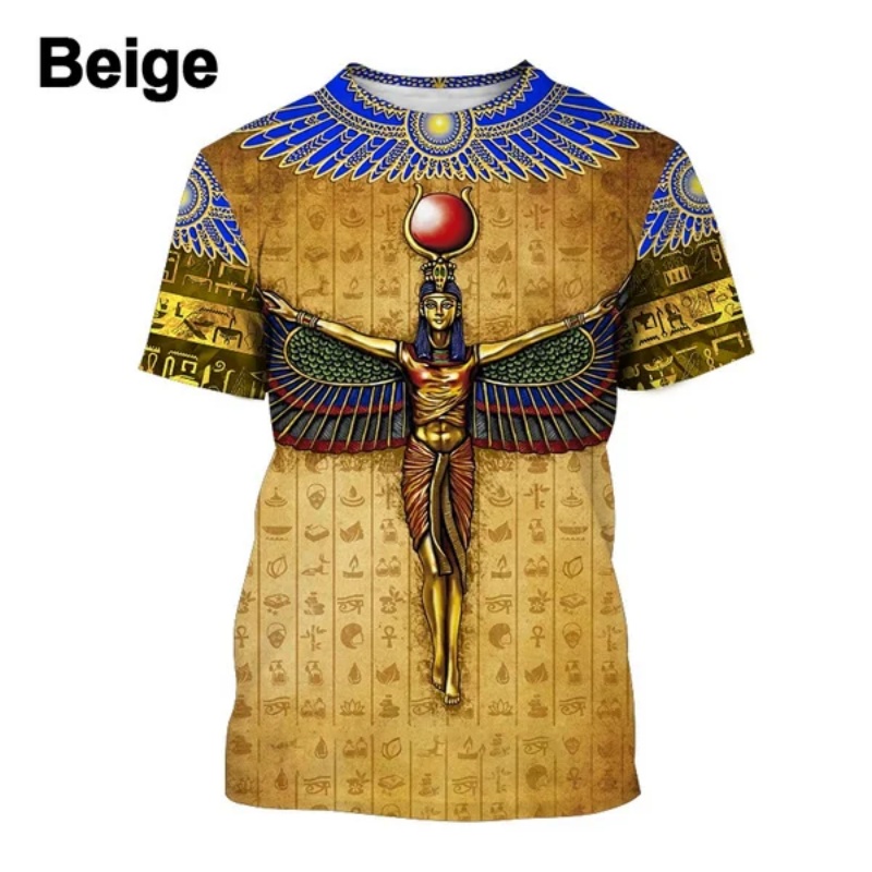 Men Fashion Egypt - 3D Printed Pharaoh Anubis T-Shirt For