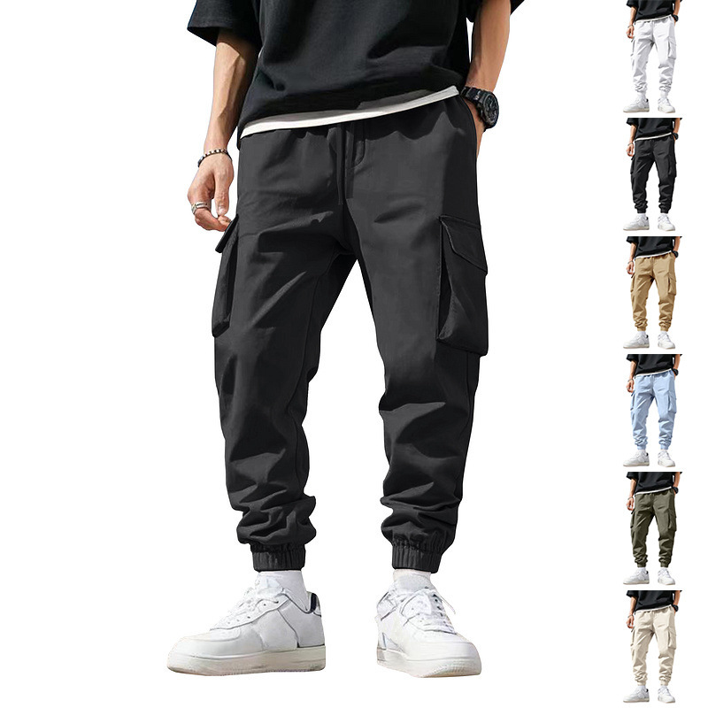 Cargo Jogger Pants - Men Multi Pocket Cargo Joggers Elastic