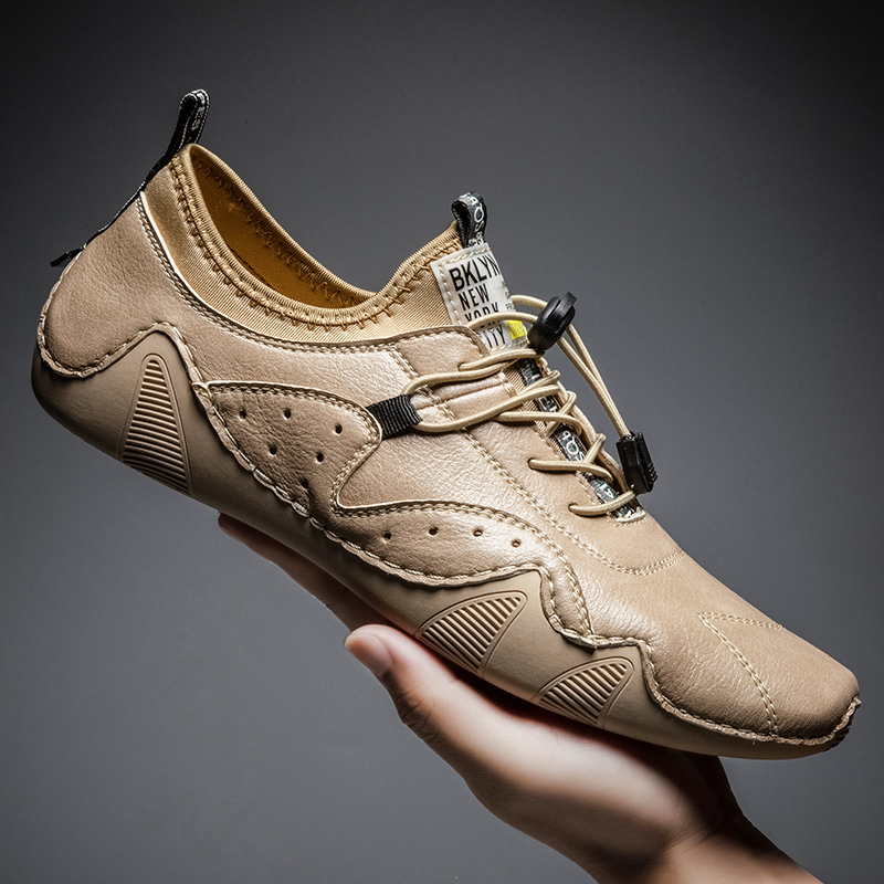 Mens Fashion Dress Shoes - Leather Casual Sneakers for Men Driving