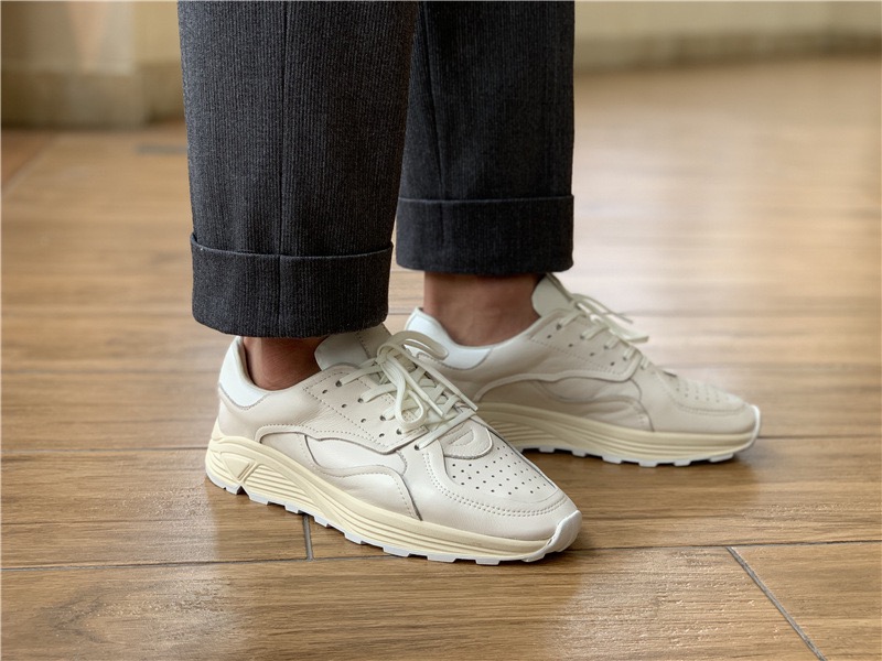 Mens Fashion Week - Round-toe Lace-up Casual White Thick-soled Men’s