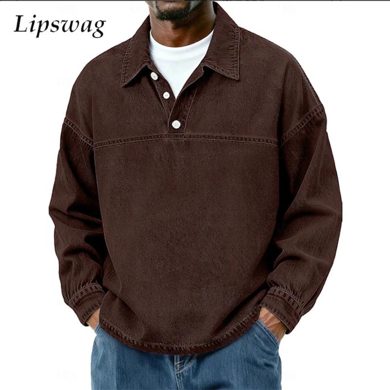 Jeans Shirt Fashion For Men - Fashionable Lapel Polo Shirts Mens 2026
