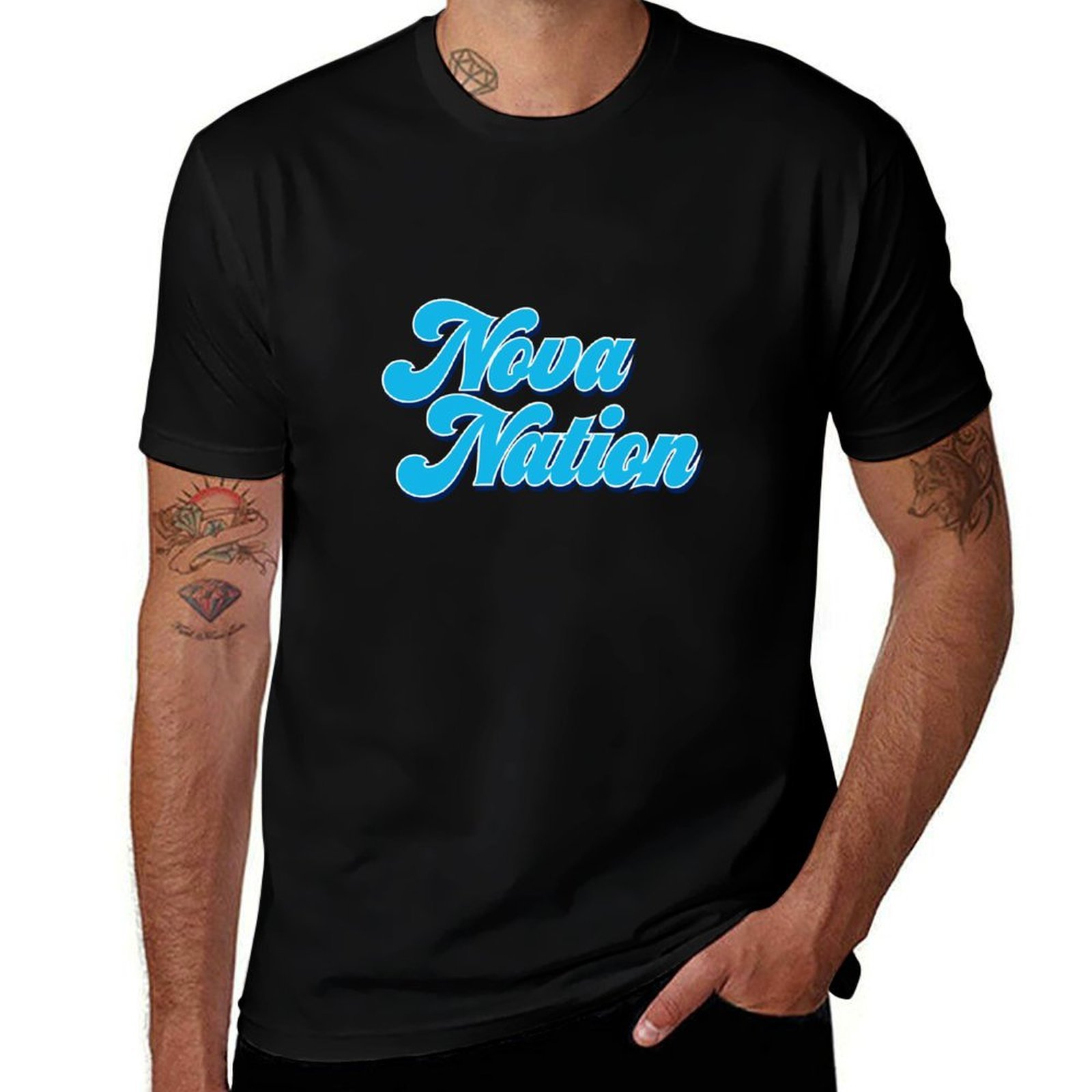 Men'S Fashion Nova - nova nation T-Shirt Street Fashion Casual