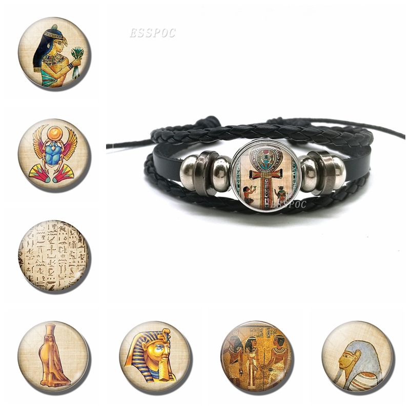 Men Fashion Egypt - Egyptian Ankh Cross Bracelet Vintage Ancient