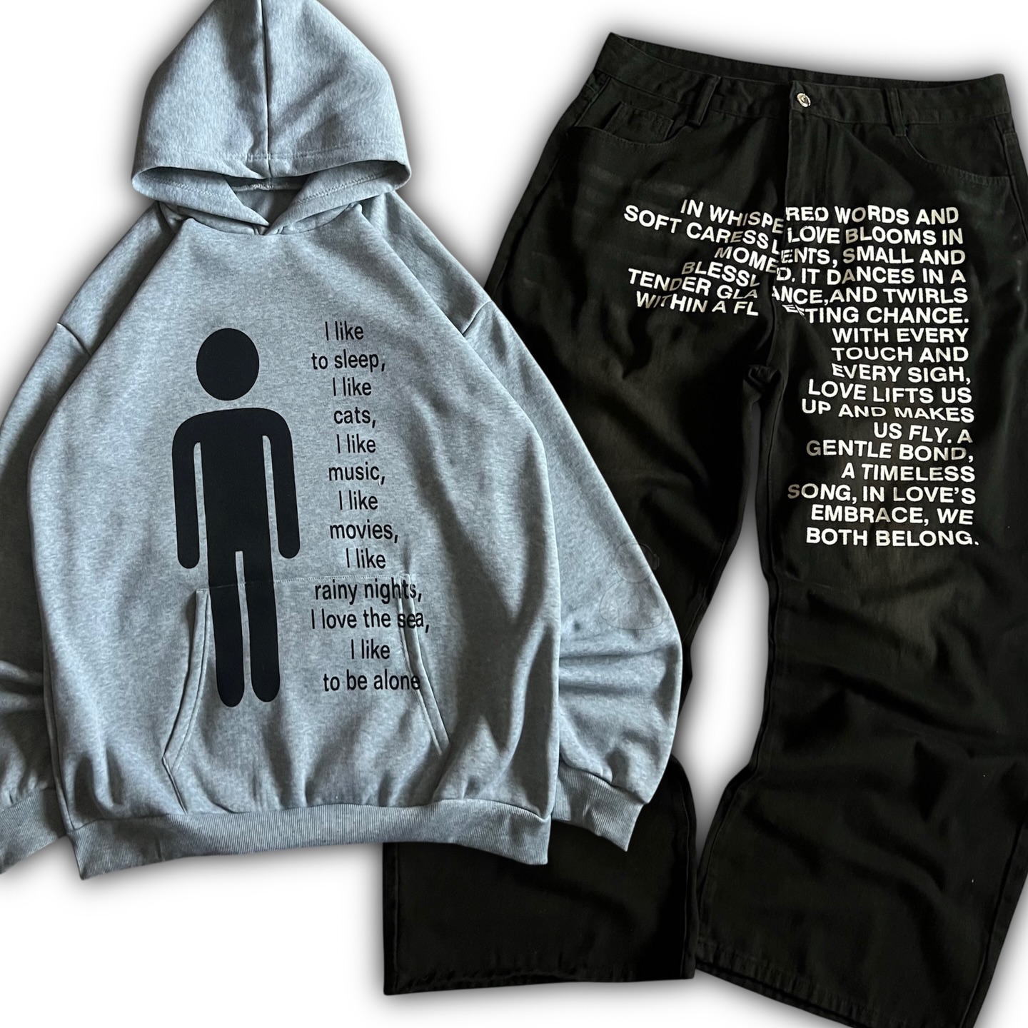 American Pattern Letter Jeans  - Men'S Fashion Zipper Hoodie recension och pris