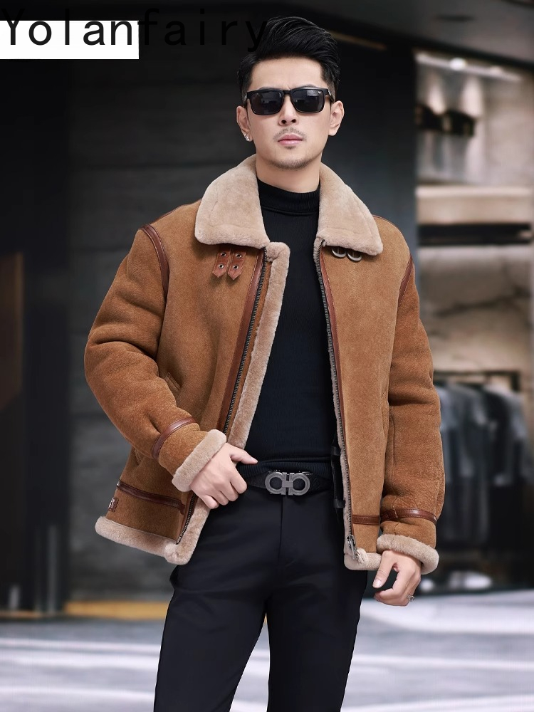 YOLANFAIRY High Quality Real S - Men'S Fashion Zipper Jacket recension och pris
