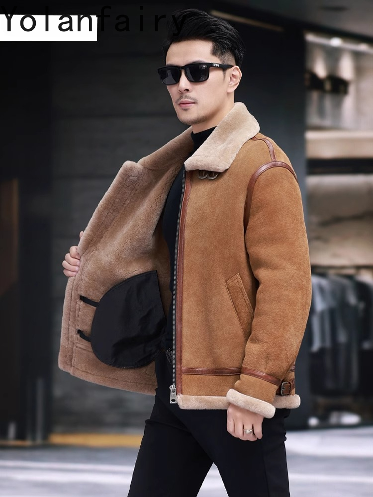 YOLANFAIRY High Quality Real S - Men'S Fashion Zipper Jacket recension och pris