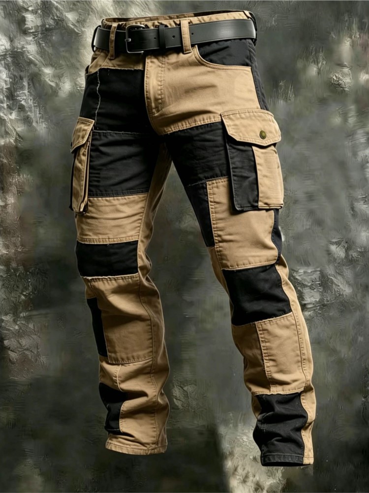 Cotton Men Cargo Pants Khaki C - Cargo Jogger Pants recension och pris