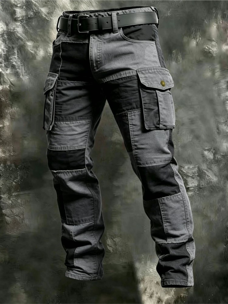 Cotton Men Cargo Pants Khaki C - Cargo Jogger Pants recension och pris