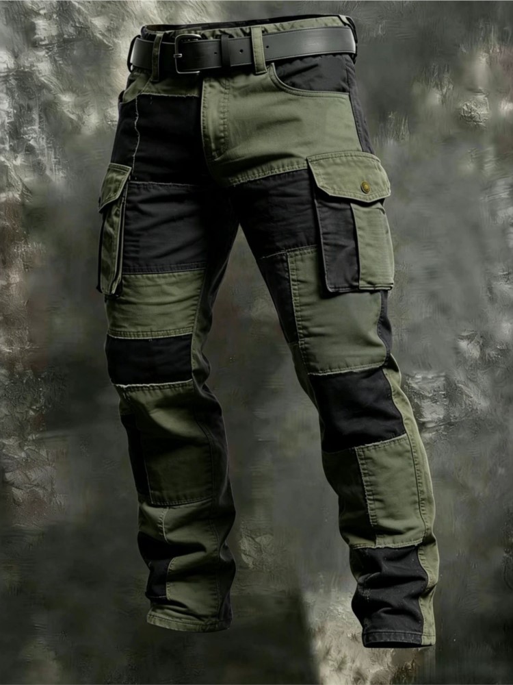 Cotton Men Cargo Pants Khaki C - Cargo Jogger Pants recension och pris