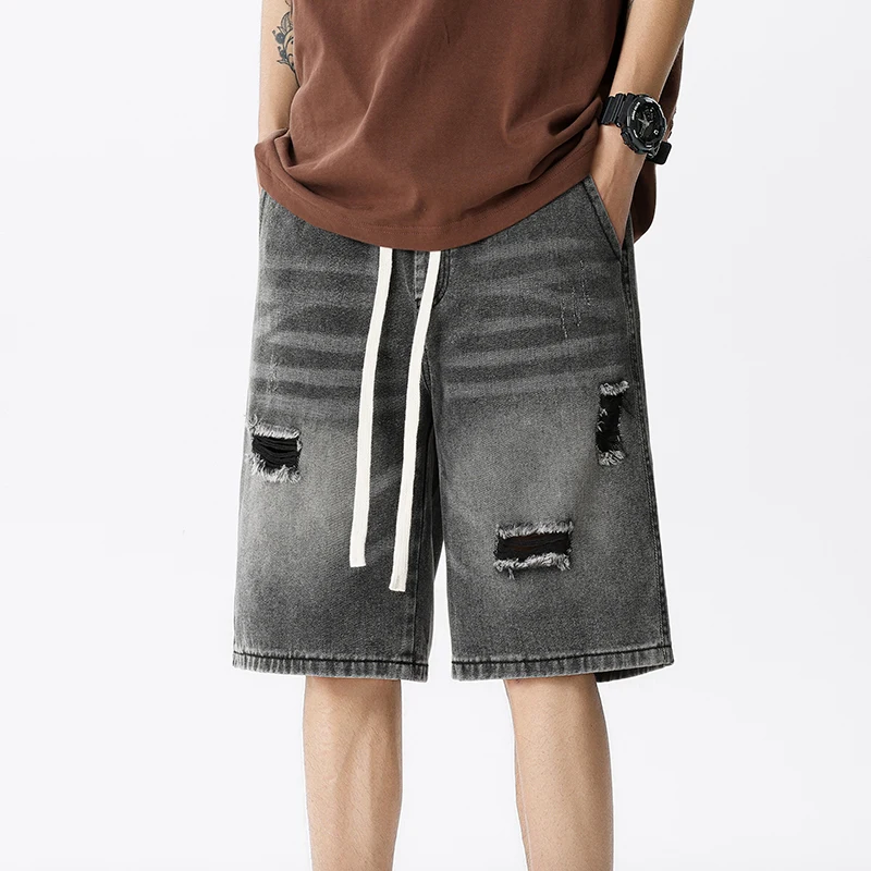 Summer Thin Denim Shorts Men's - Men'S Fashion Loose Pants recension och pris