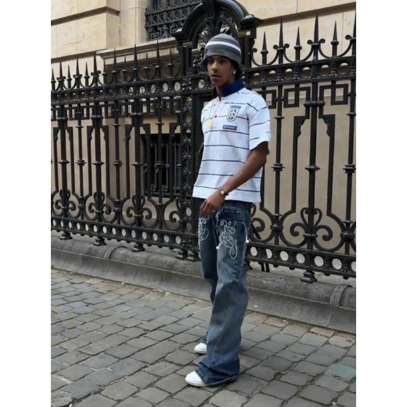 Retro Y2K 2 Pcs Set Street Sty - Men'S Fashion Y2K recension och pris