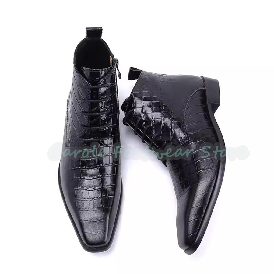 Fashion Genuine Leather Ankle  - Mens Fashion Dress Shoes recension och pris