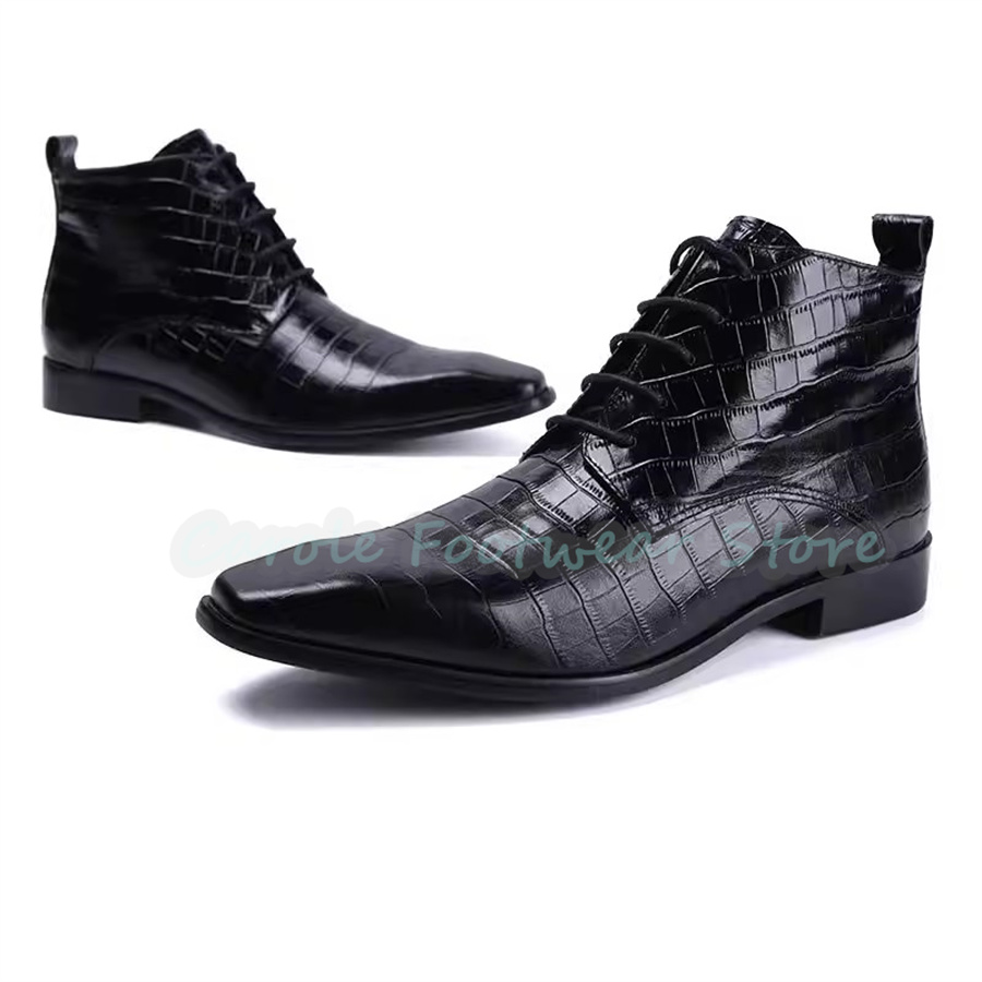 Fashion Genuine Leather Ankle  - Mens Fashion Dress Shoes recension och pris