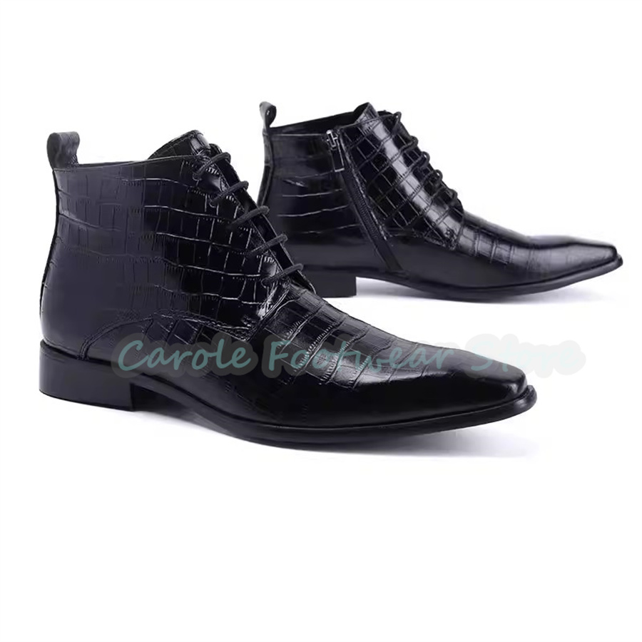 Fashion Genuine Leather Ankle  - Mens Fashion Dress Shoes recension och pris