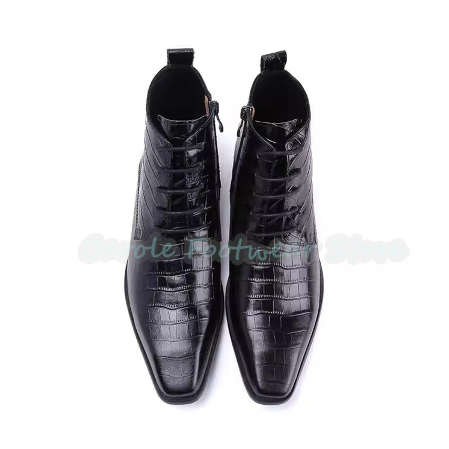 Fashion Genuine Leather Ankle  - Mens Fashion Dress Shoes recension och pris