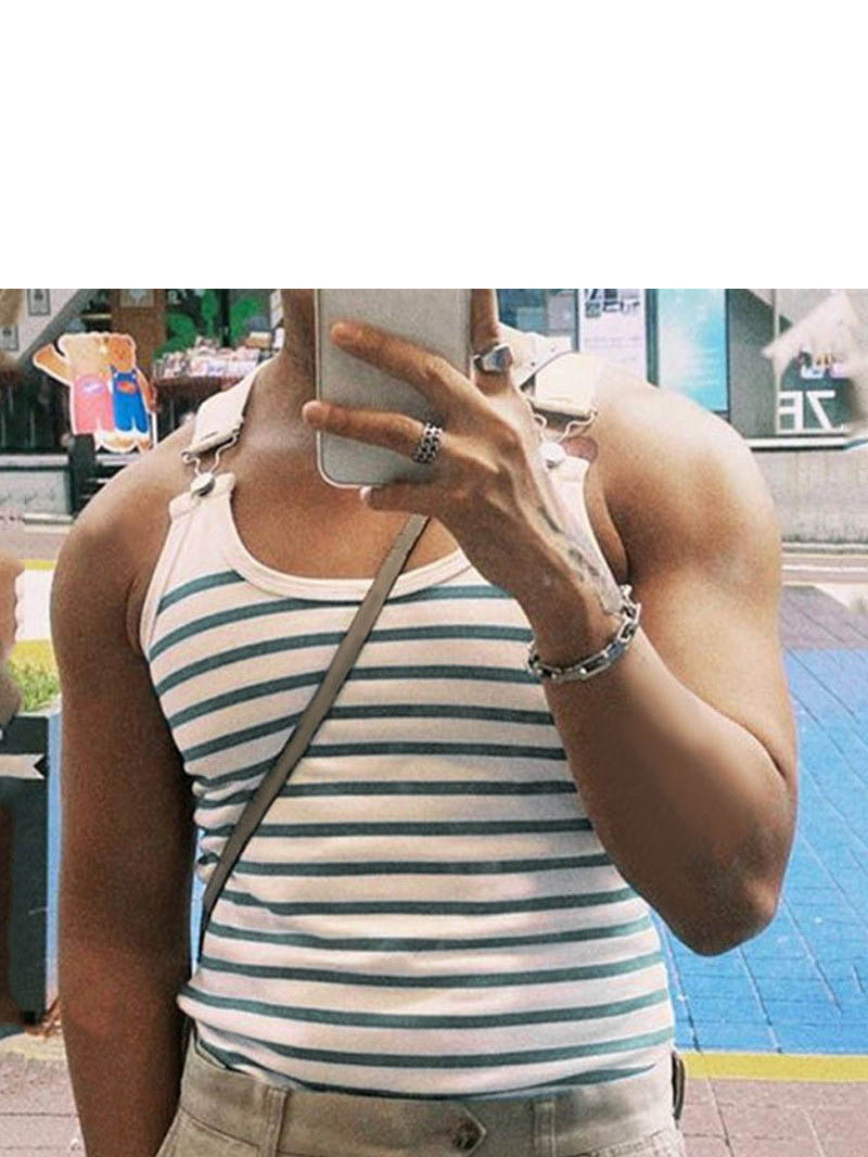 Slim Fit Metal Buttoned Tank T - Men'S Fashion Online recension och pris
