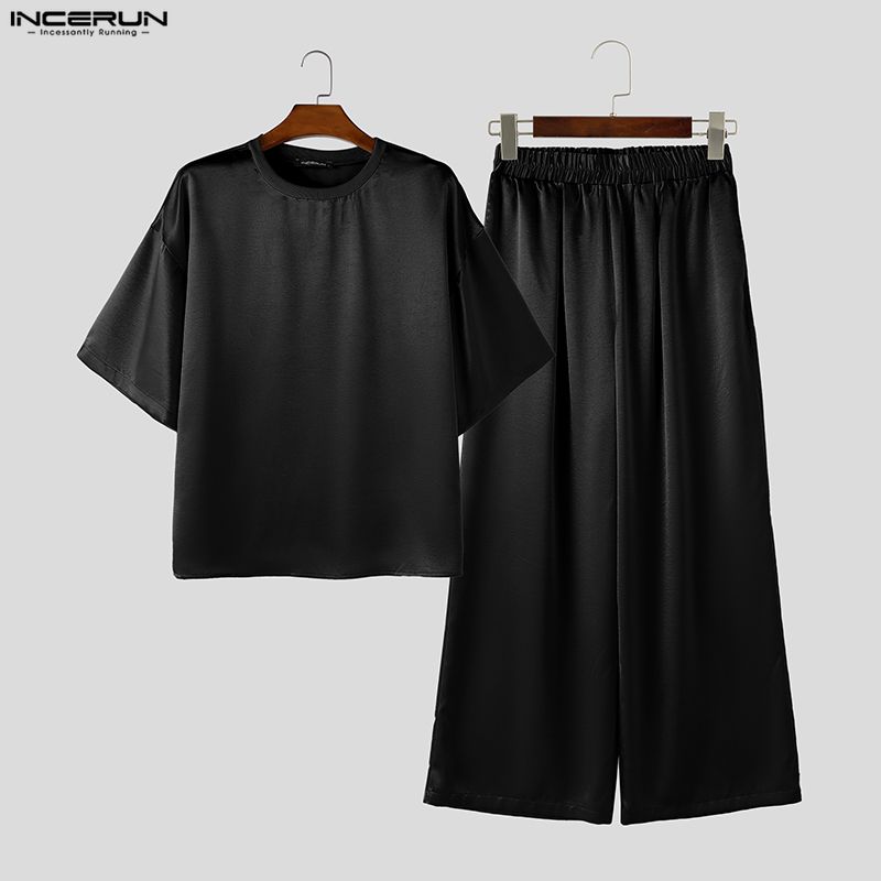 INCERUN Men's Sets Solid Loose - Men'S Fashion Loose Pants recension och pris