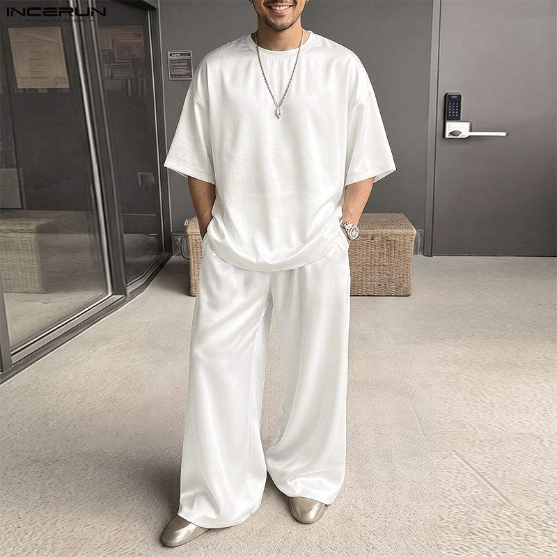 INCERUN Men's Sets Solid Loose - Men'S Fashion Loose Pants recension och pris