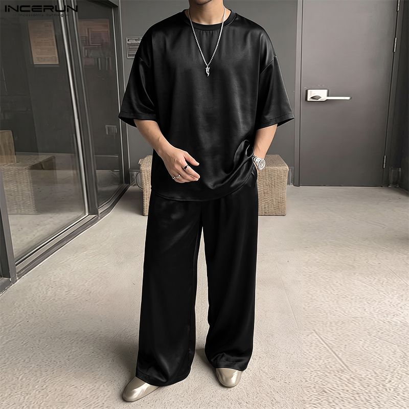 INCERUN Men's Sets Solid Loose - Men'S Fashion Loose Pants recension och pris