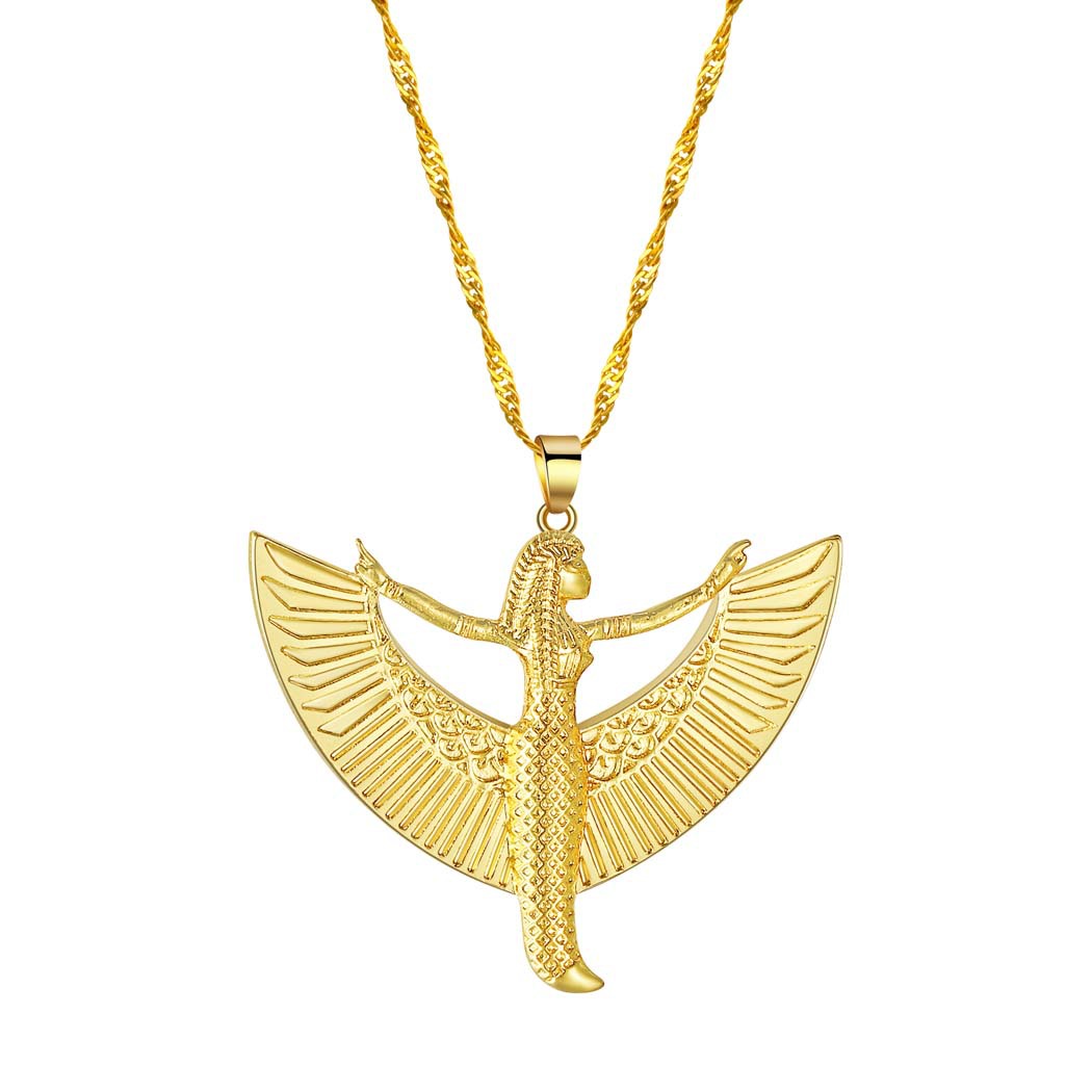 QIAMNI Egyptian Goddess Isis P - Men Fashion Egypt recension och pris