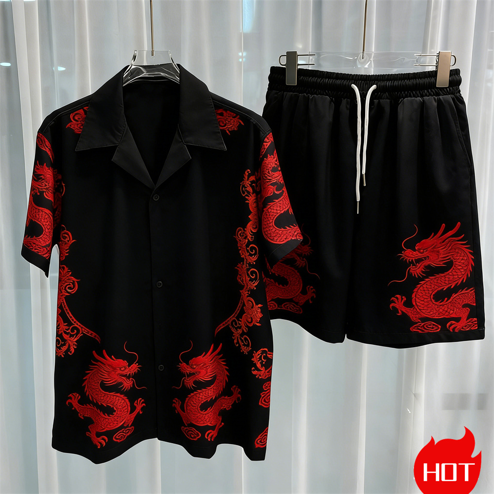 Digital Printed men's Set Fash - Men'S Fashion Y2K recension och pris
