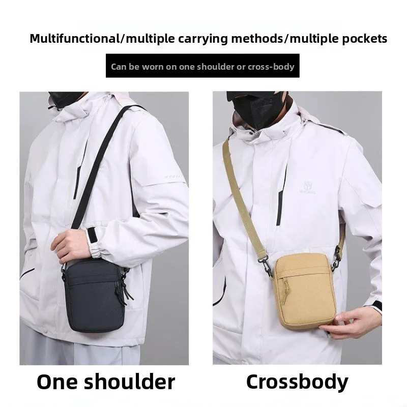 Simple Solid Color Canvas mini - Crossbody Bag Men recension och pris