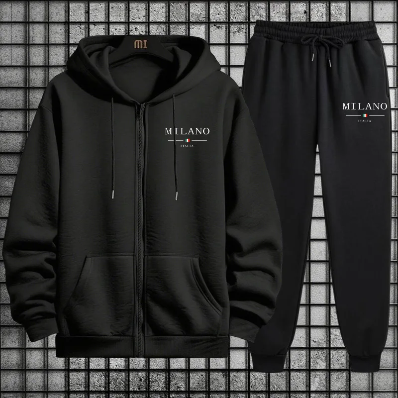 Spring 2026 Men's Tracksuit Ca - Men'S Fashion Zipper Hoodie recension och pris