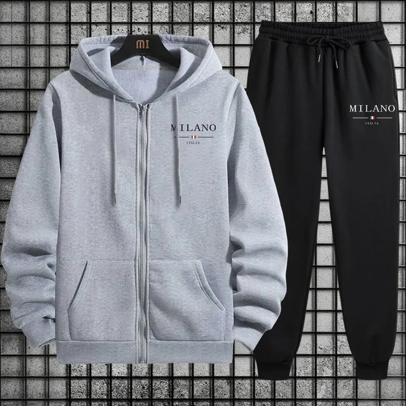 Spring 2026 Men's Tracksuit Ca - Men'S Fashion Zipper Hoodie recension och pris