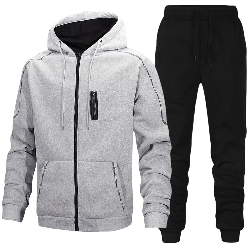 Fashion Men's Tracksuit Casual - Men'S Fashion Zipper Hoodie recension och pris