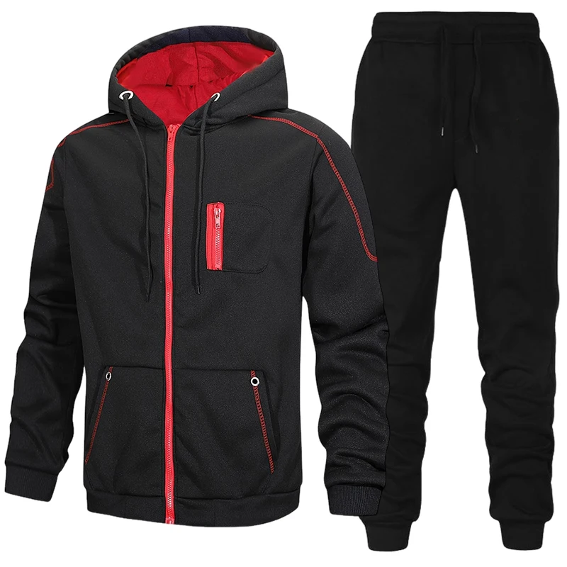 Fashion Men's Tracksuit Casual - Men'S Fashion Zipper Hoodie recension och pris