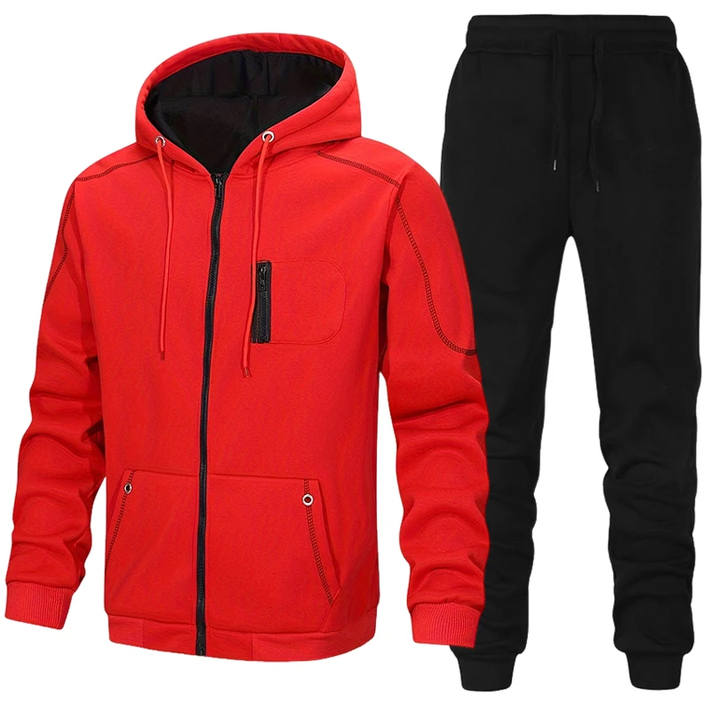 Fashion Men's Tracksuit Casual - Men'S Fashion Zipper Hoodie recension och pris