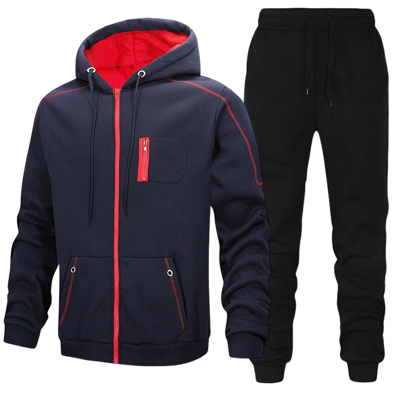 Fashion Men's Tracksuit Casual - Men'S Fashion Zipper Hoodie recension och pris