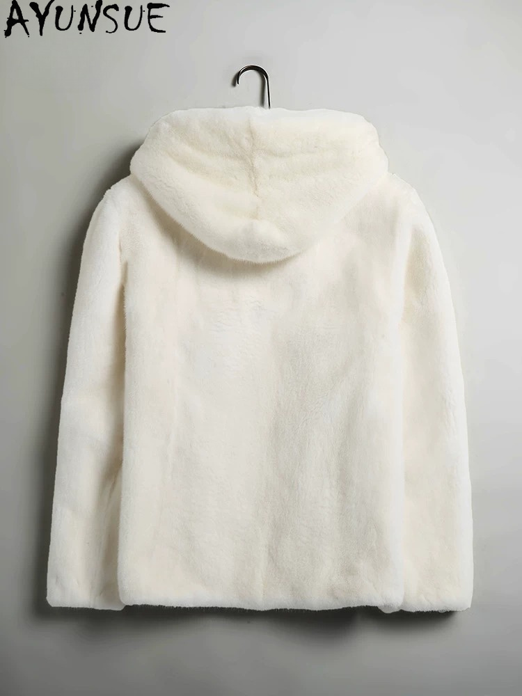 AYUSNUE Natural Mink Coat Men  - Men'S Fashion Zipper Hoodie recension och pris
