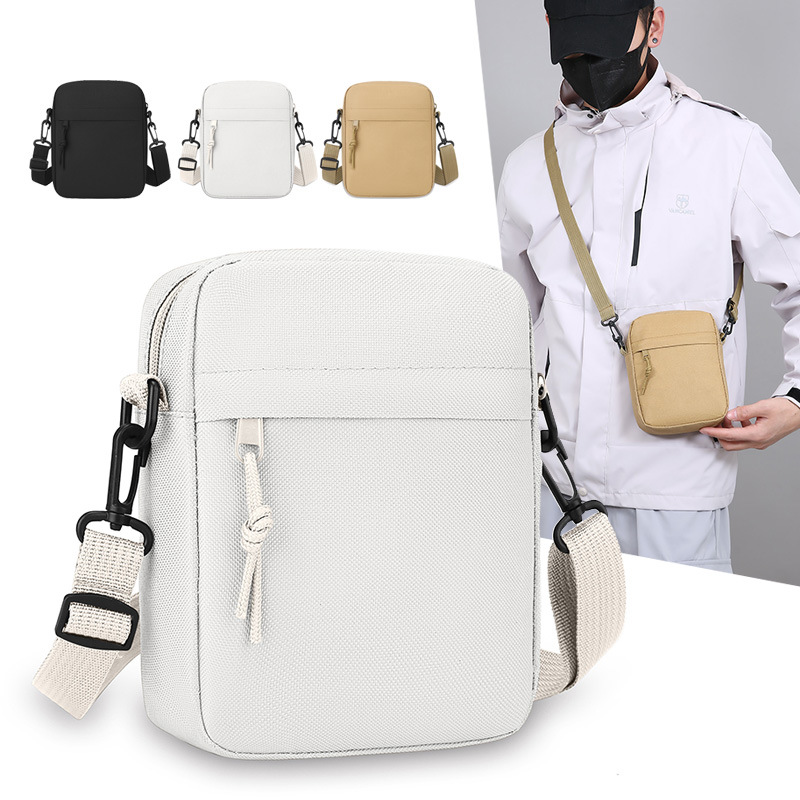 Simple solid color canvas mini - Crossbody Bag Men recension och pris