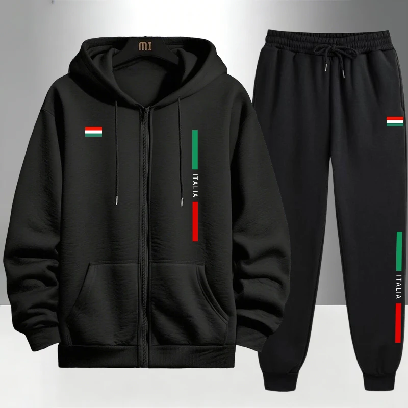 Italy Fashion Men's Set Zipper - Men'S Fashion Zipper Hoodie recension och pris