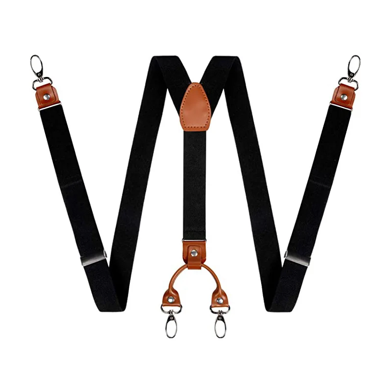 2.5cm 4 Clips Suspenders Clips - Jeans Shirt Fashion For Men recension och pris