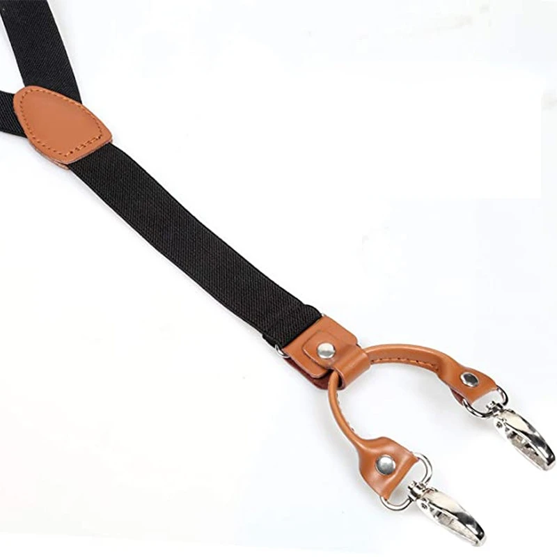 2.5cm 4 Clips Suspenders Clips - Jeans Shirt Fashion For Men recension och pris