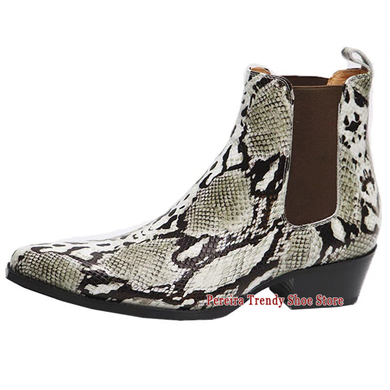 Trendy Snake Patterned Leather - Mens Fashion Dress Shoes recension och pris