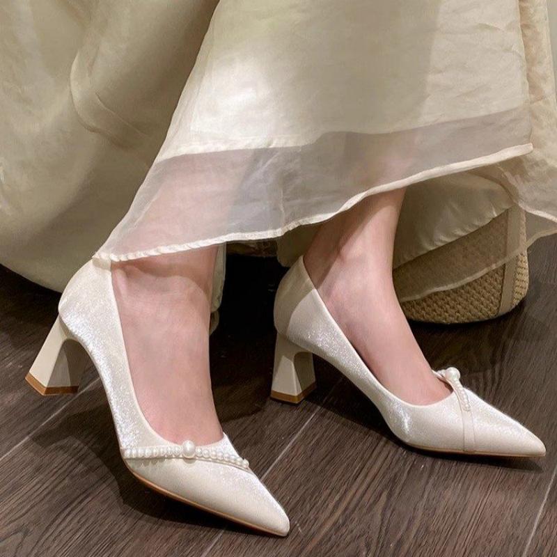 Elegant Pearl Embellished Poin - Mens Fashion Dress Shoes recension och pris