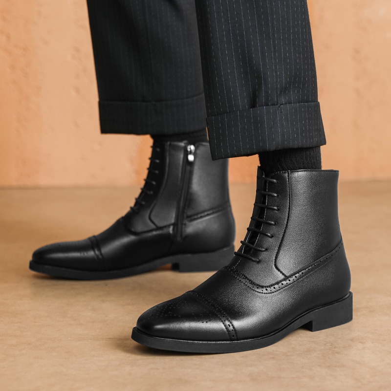 Luxury Men's Boots New High-to - Mens Fashion Dress Shoes recension och pris
