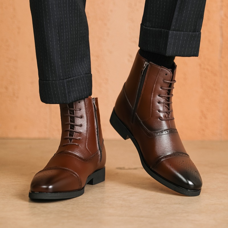 Luxury Men's Boots New High-to - Mens Fashion Dress Shoes recension och pris