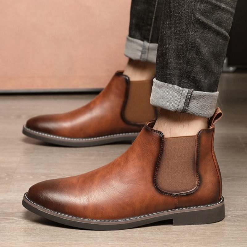 Mens Business Casual Leather B - Mens Fashion Dress Shoes recension och pris