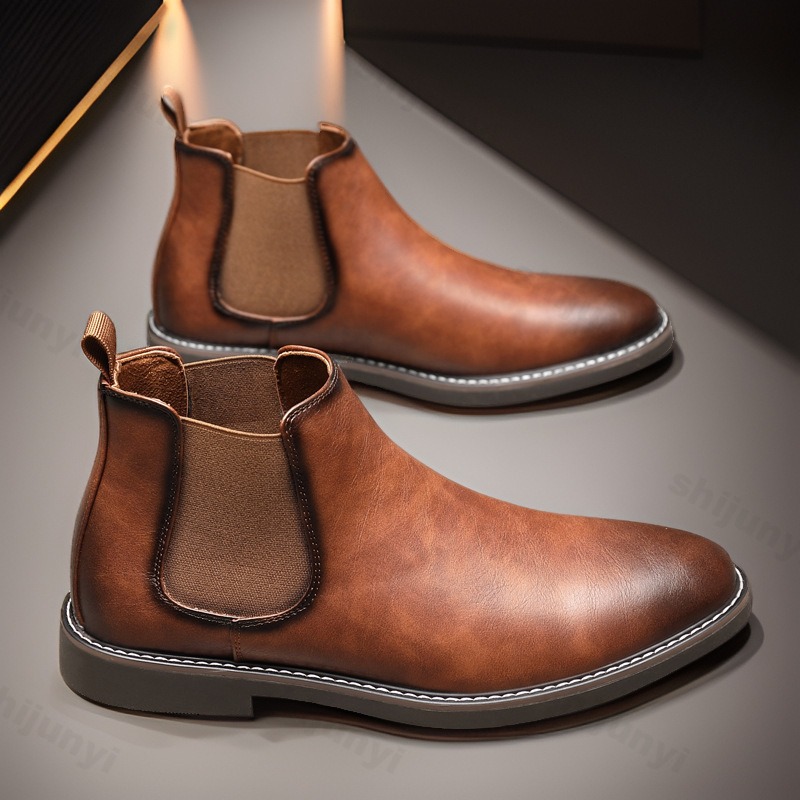 Mens Business Casual Leather B - Mens Fashion Dress Shoes recension och pris