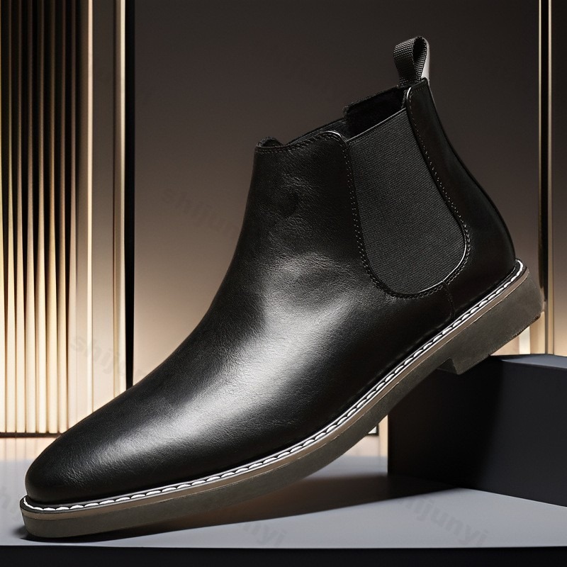 Mens Business Casual Leather B - Mens Fashion Dress Shoes recension och pris