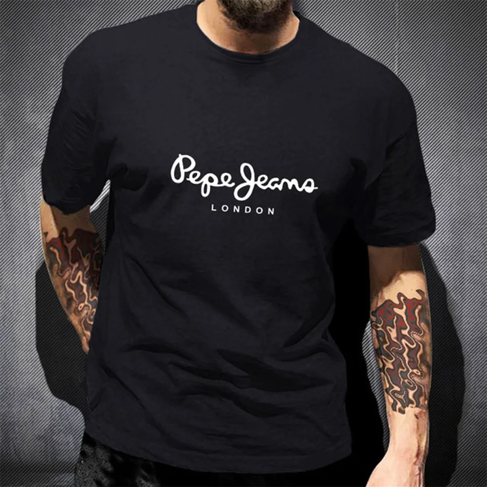Minimal Chest Logo T-Shirt Pep - Jeans Shirt Fashion For Men recension och pris