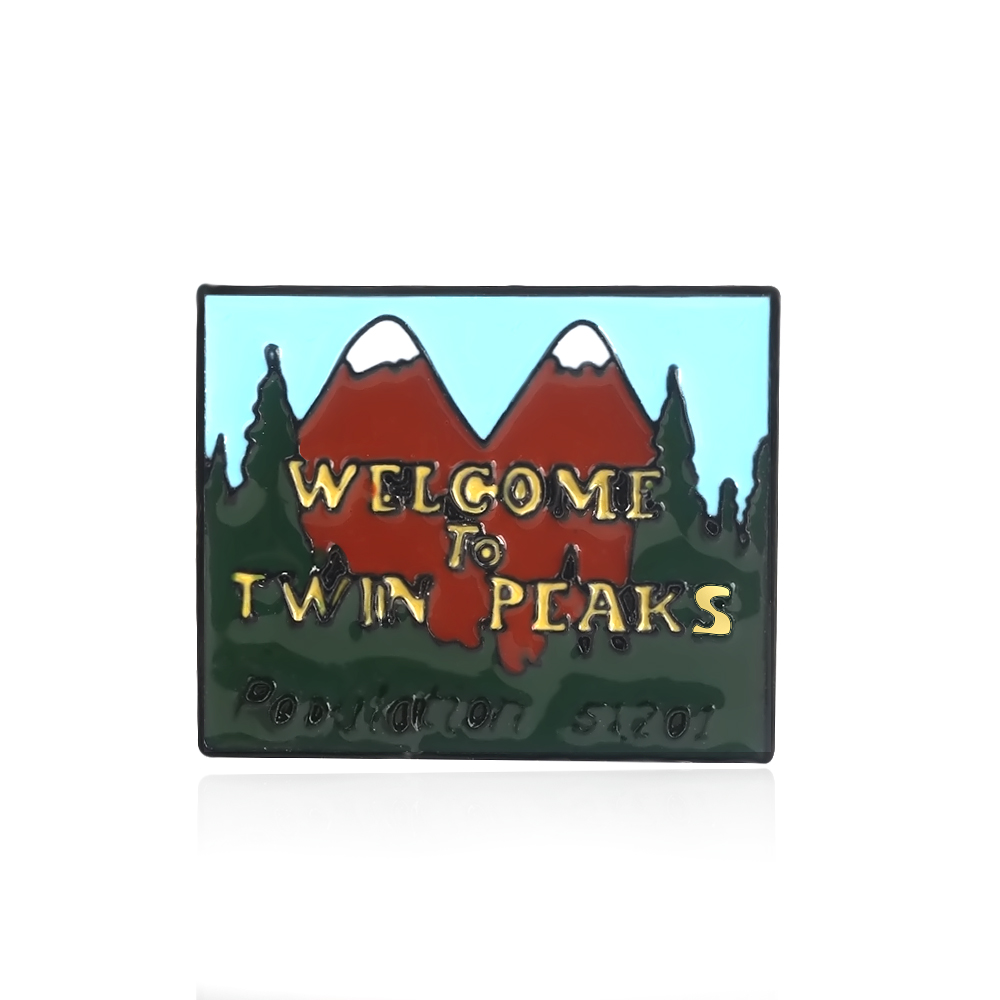 Twin Peaks Enamel Badge Brooch - Jeans Shirt Fashion For Men recension och pris