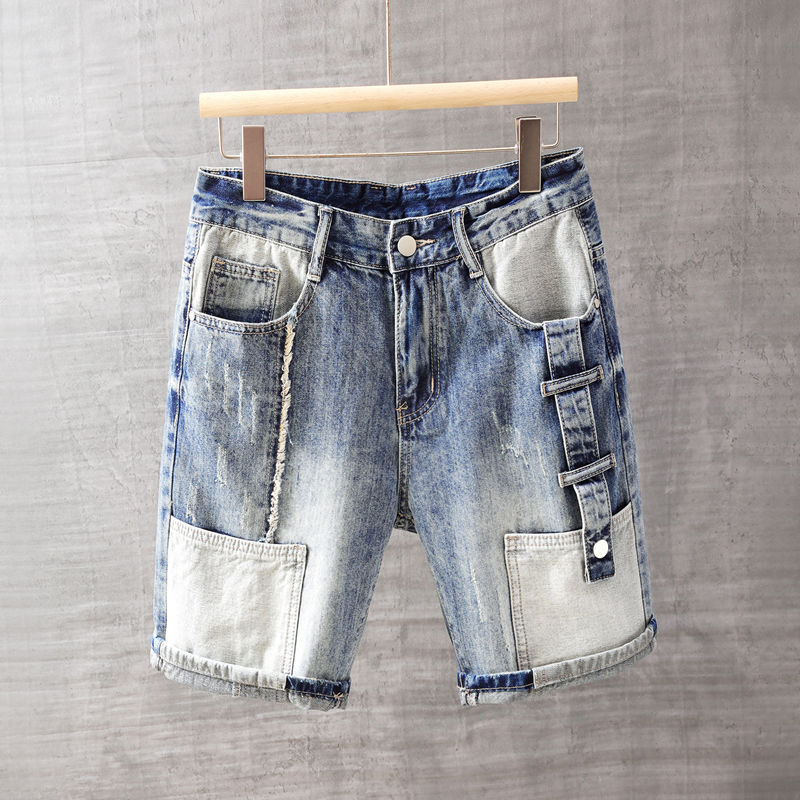 Men's Short Jeans Pants with P - Men'S Fashion Loose Pants recension och pris