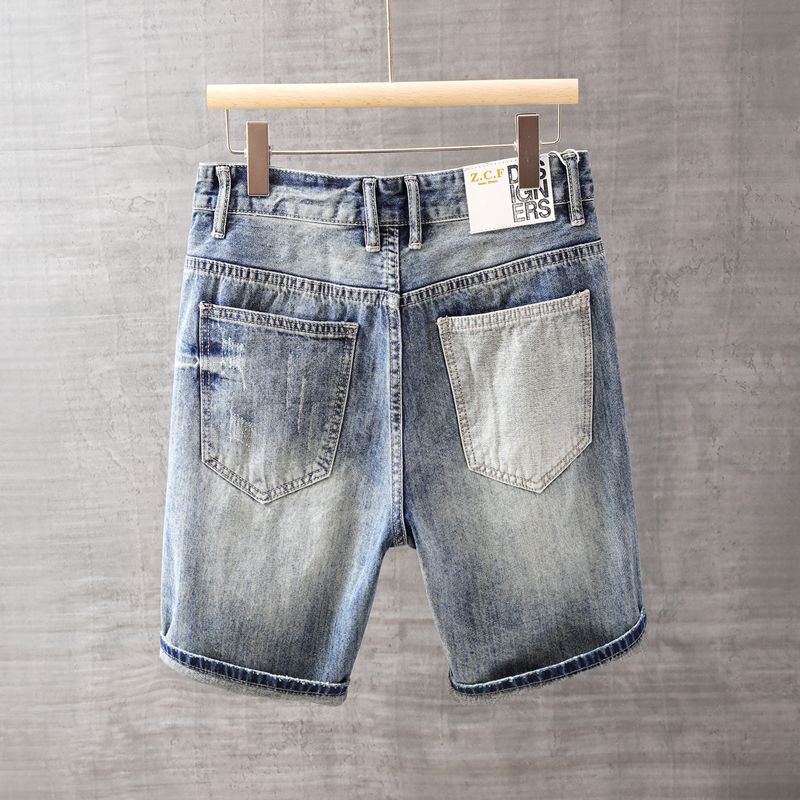 Men's Short Jeans Pants with P - Men'S Fashion Loose Pants recension och pris